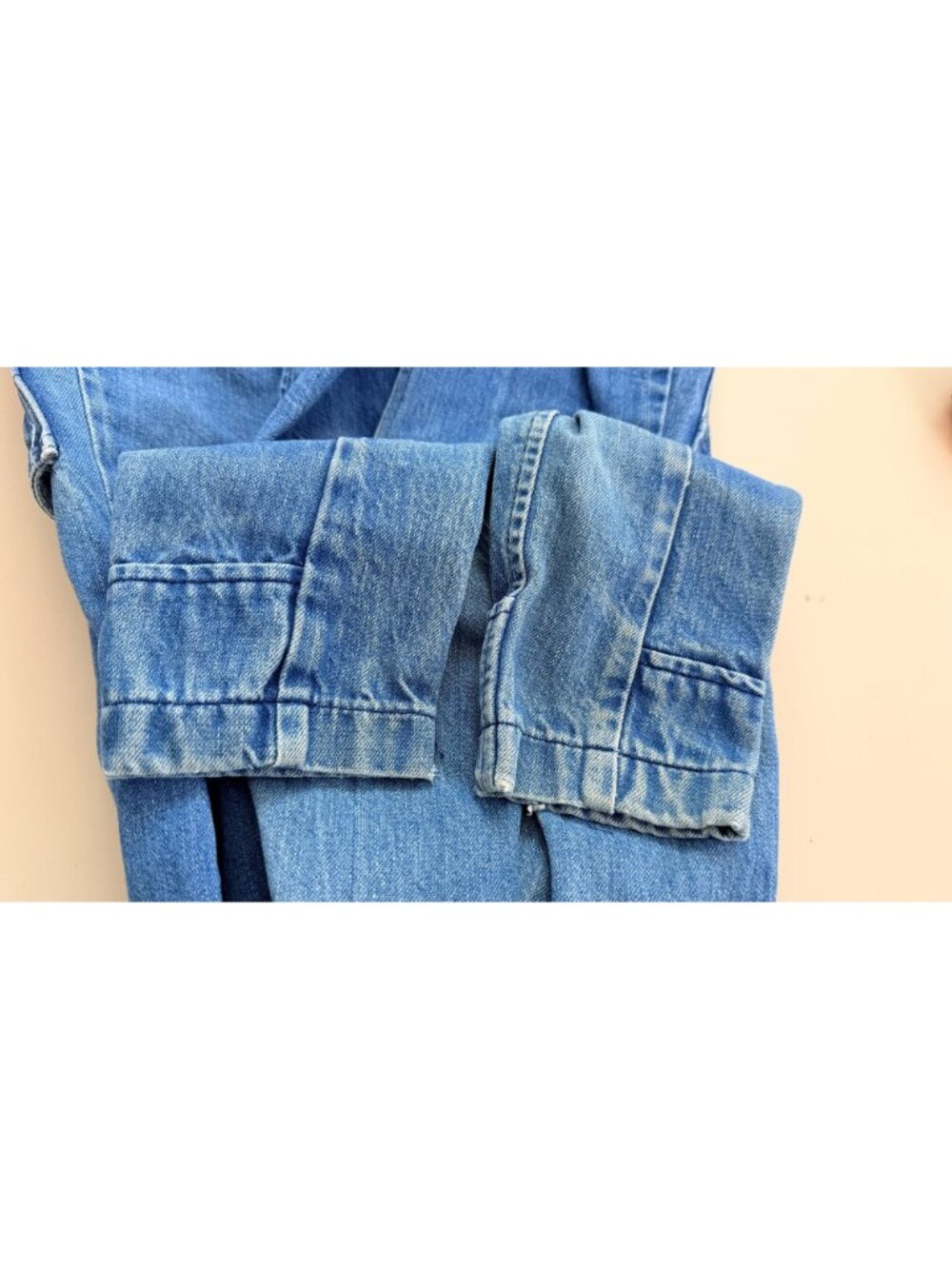 Landlubber Vintage Denim Jacket With Button Front & Pockets USA Made Womens XS - Picture 15 of 16
